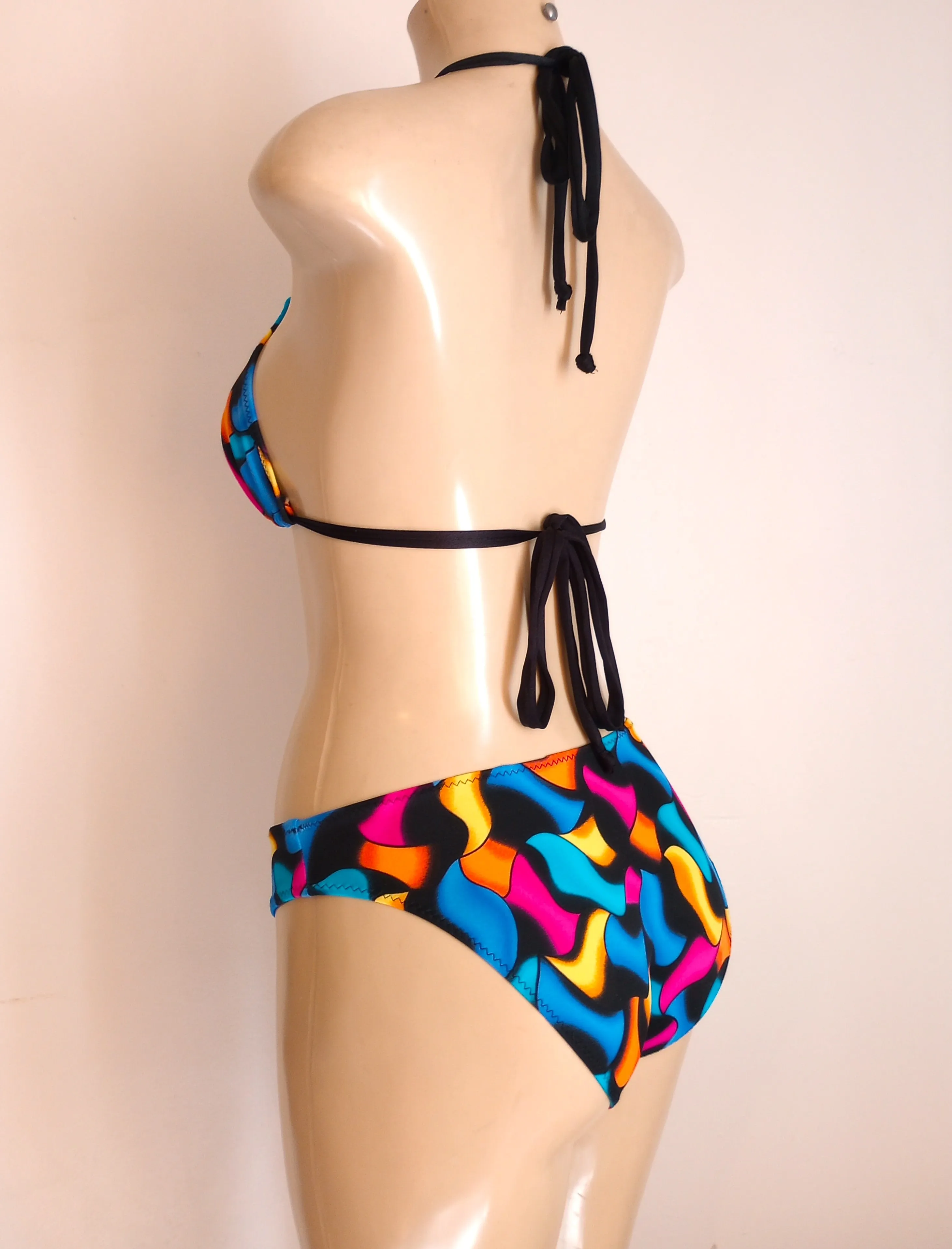 Triangle Bikini Halter Top and Timeless Bikini Bottom