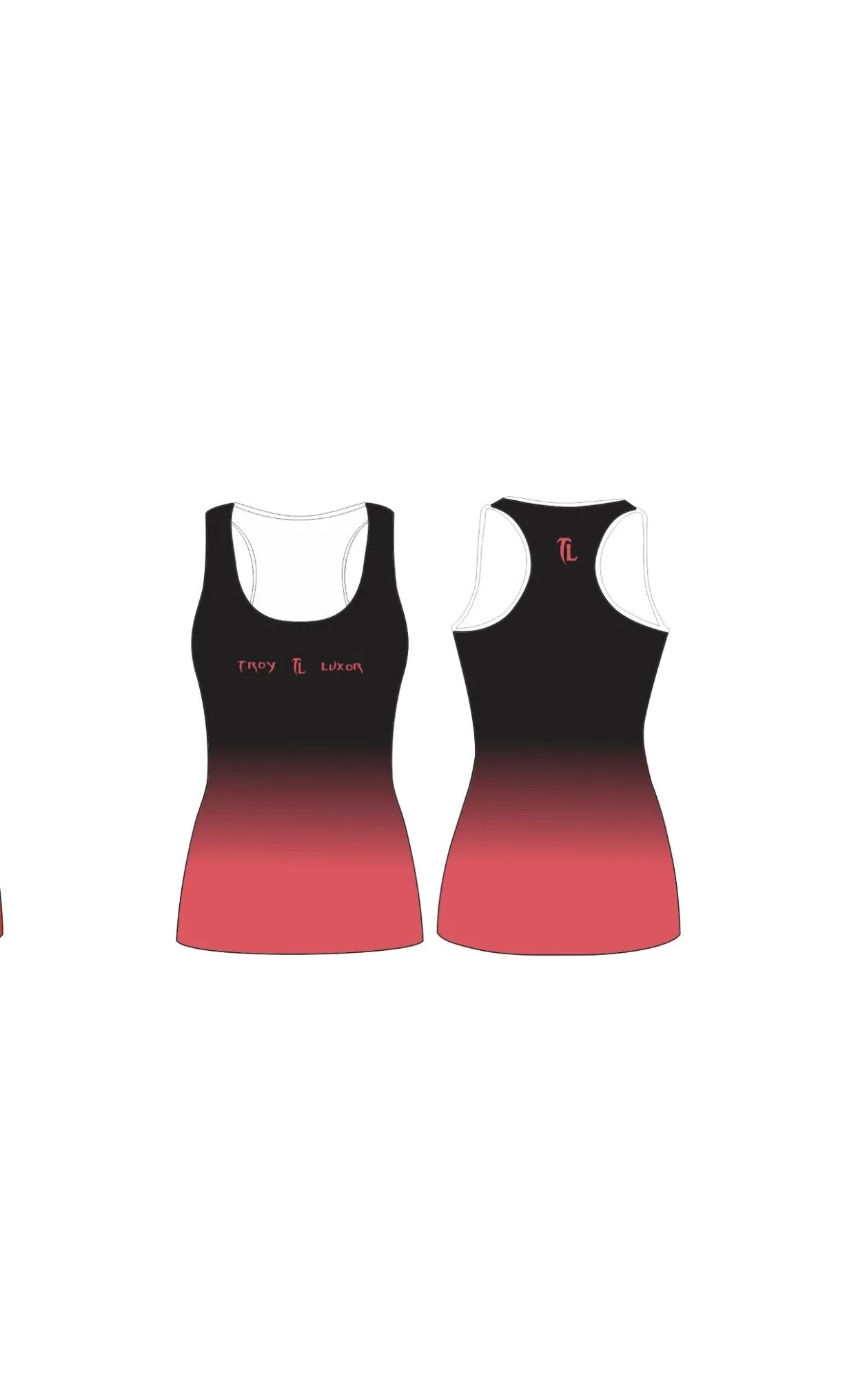 TROY LUXOR WOMEN'S SPORTS TANK TOP PINK WATERMELON