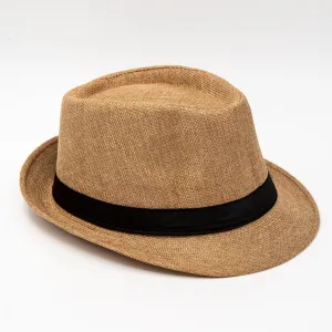 Unisex Classic Fedora Hat Short Brim