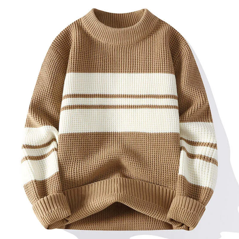 Unisex Striped Knit Sweater | Winter Casual