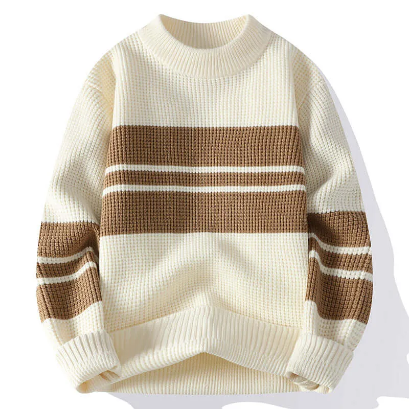 Unisex Striped Knit Sweater | Winter Casual