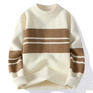 Unisex Striped Knit Sweater | Winter Casual