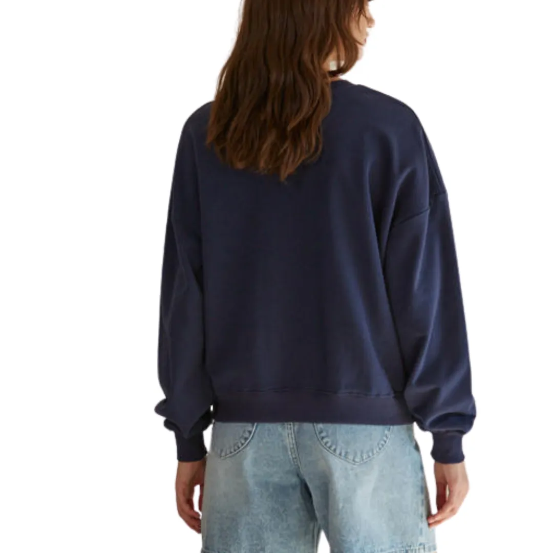 USA Patch Pullover Sweatshirt - Blue