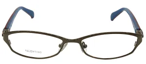 Valentino VL 5591 NJS Rectangle Metal Silver Eyeglasses with Demo Lens