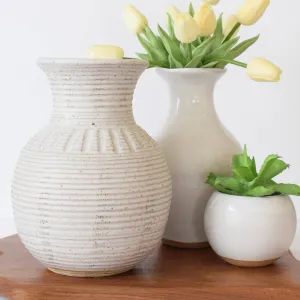 Vase 10" White