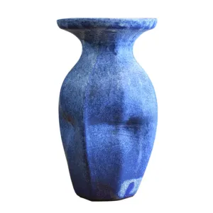 Vase 12" Plain Jar Blue
