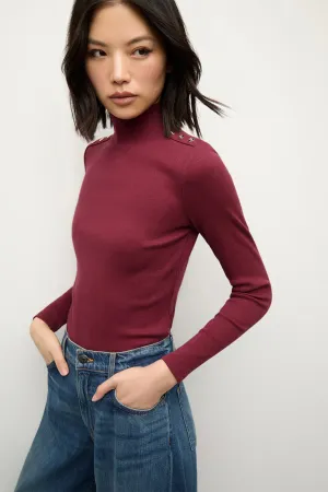 Veronica Beard Nate Top w/ Buttons