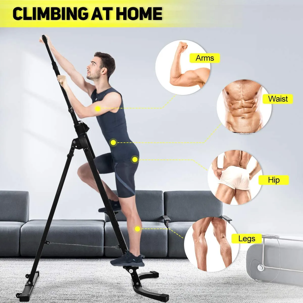 Vertical Climber Stair Stepper Full Body Workout Machine