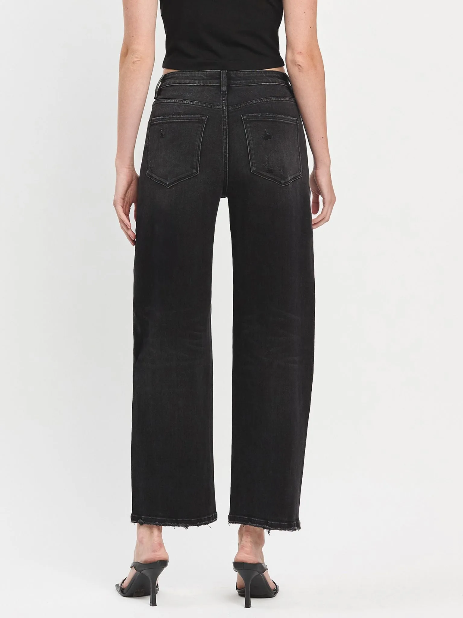VERVET Instant Super High Rise Barrel Jeans