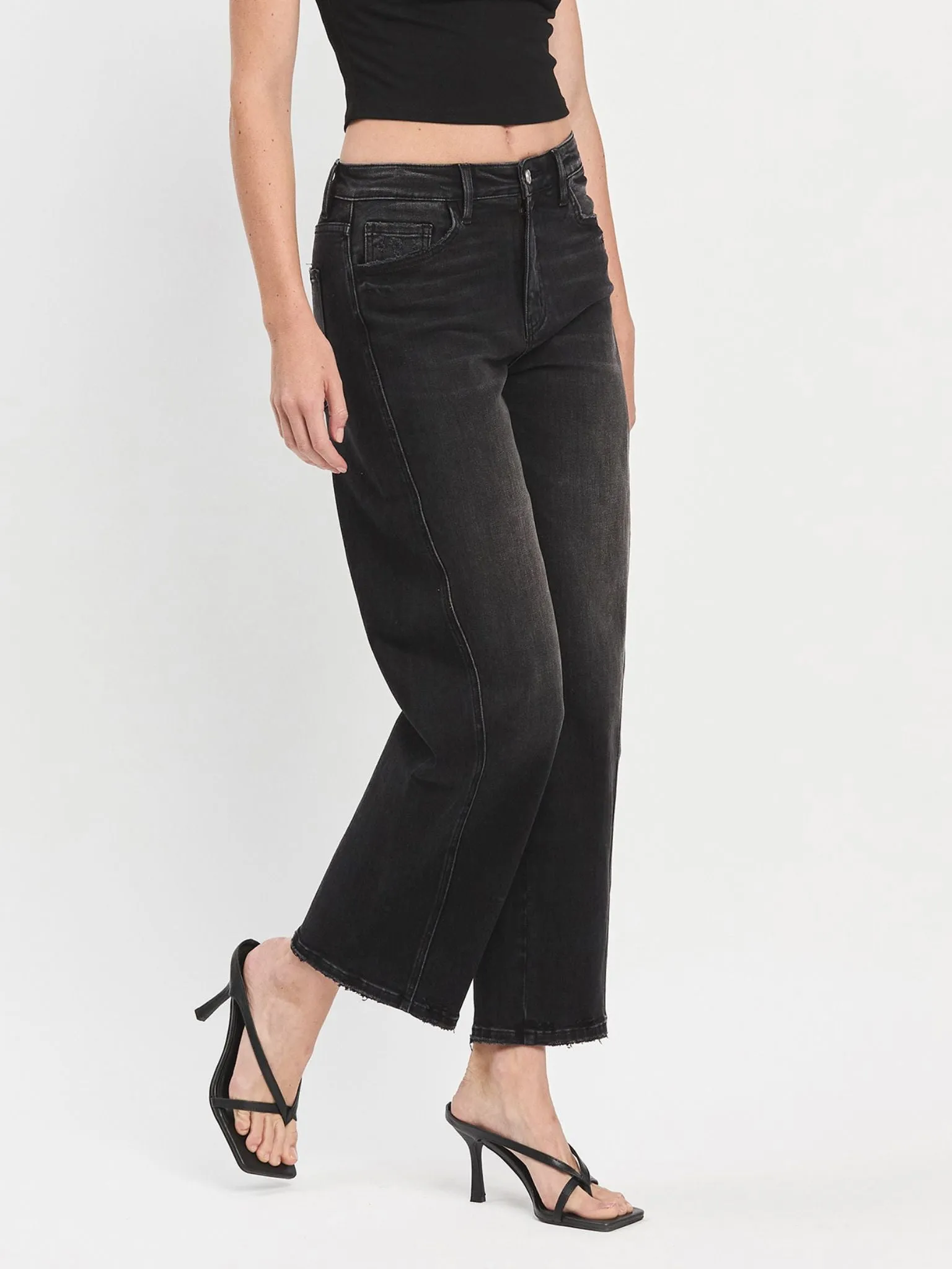 VERVET Instant Super High Rise Barrel Jeans