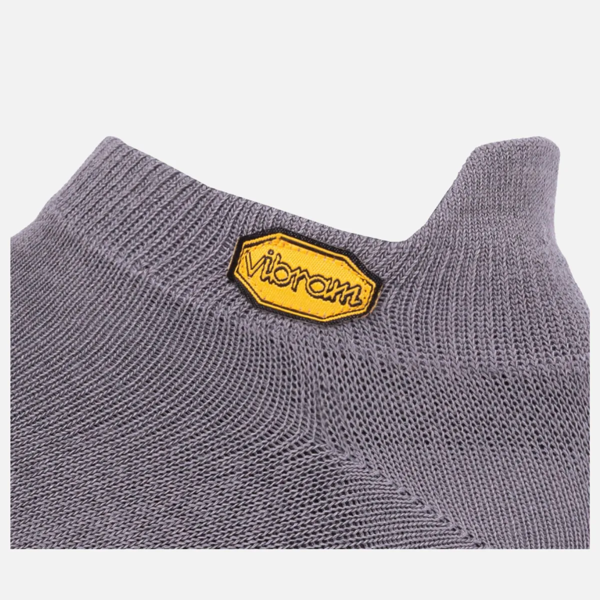 Vibram 5Toe Sock No Show (Pack of 2)(Dark Grey & Red-black)