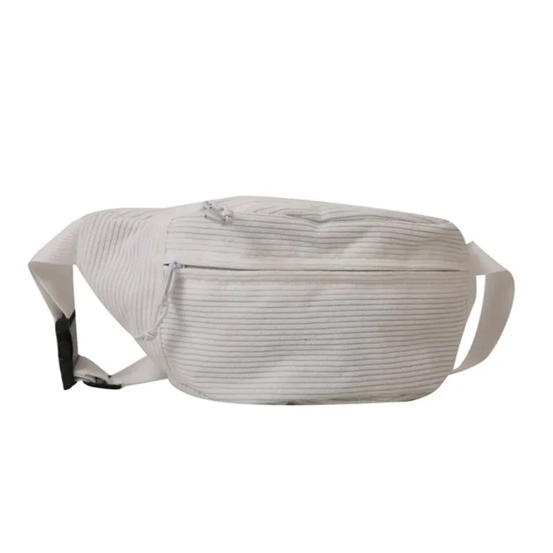 Waist Pack Chest Bag Corduroy Fanny Pack Sports Bag Versatile Travel Belt Bag