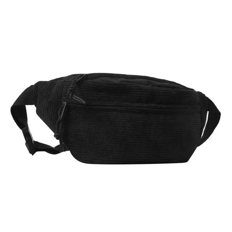 Waist Pack Chest Bag Corduroy Fanny Pack Sports Bag Versatile Travel Belt Bag