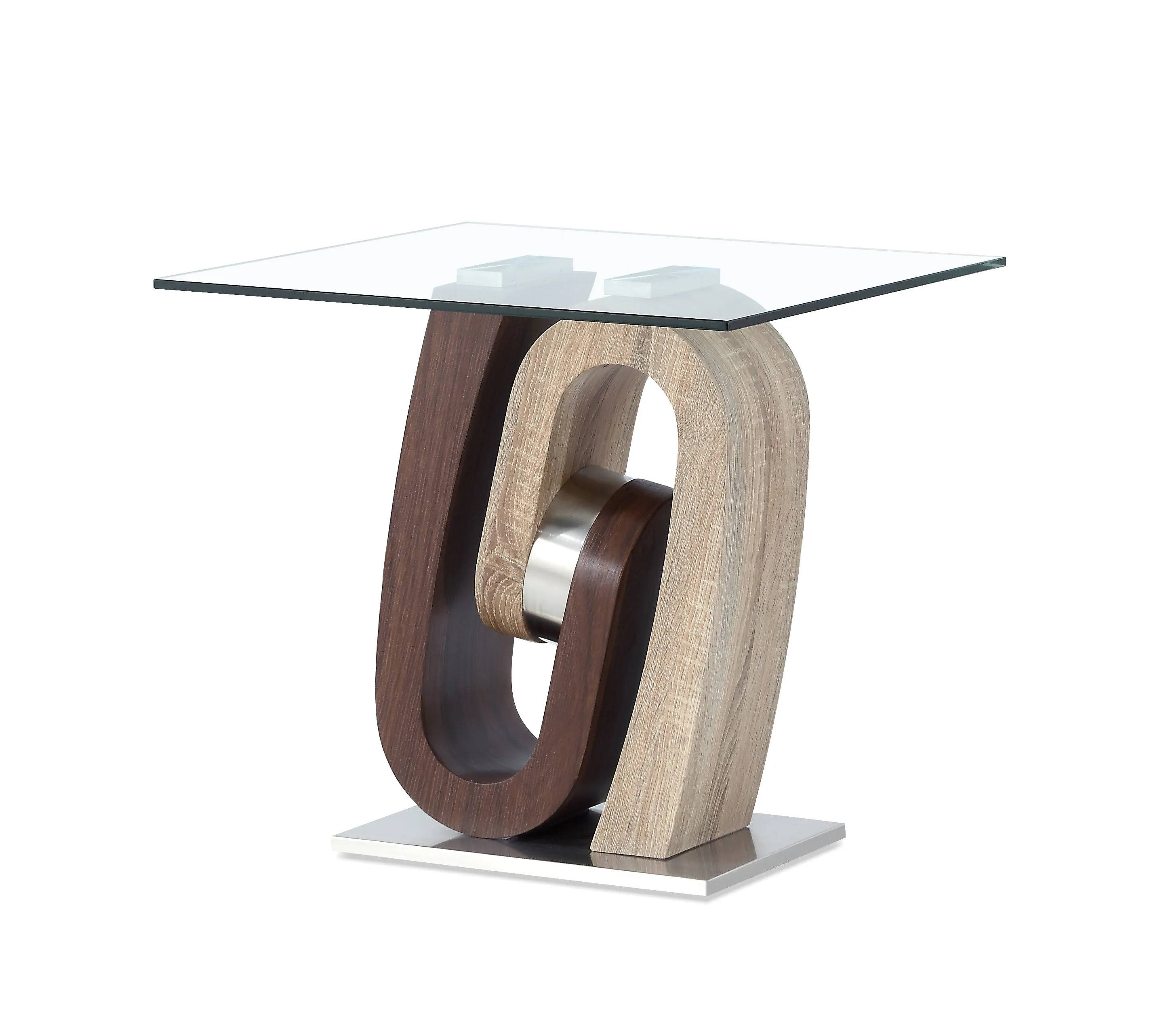 Walnut / Oak End Table