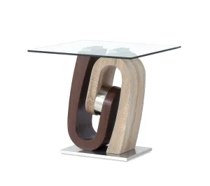 Walnut / Oak End Table