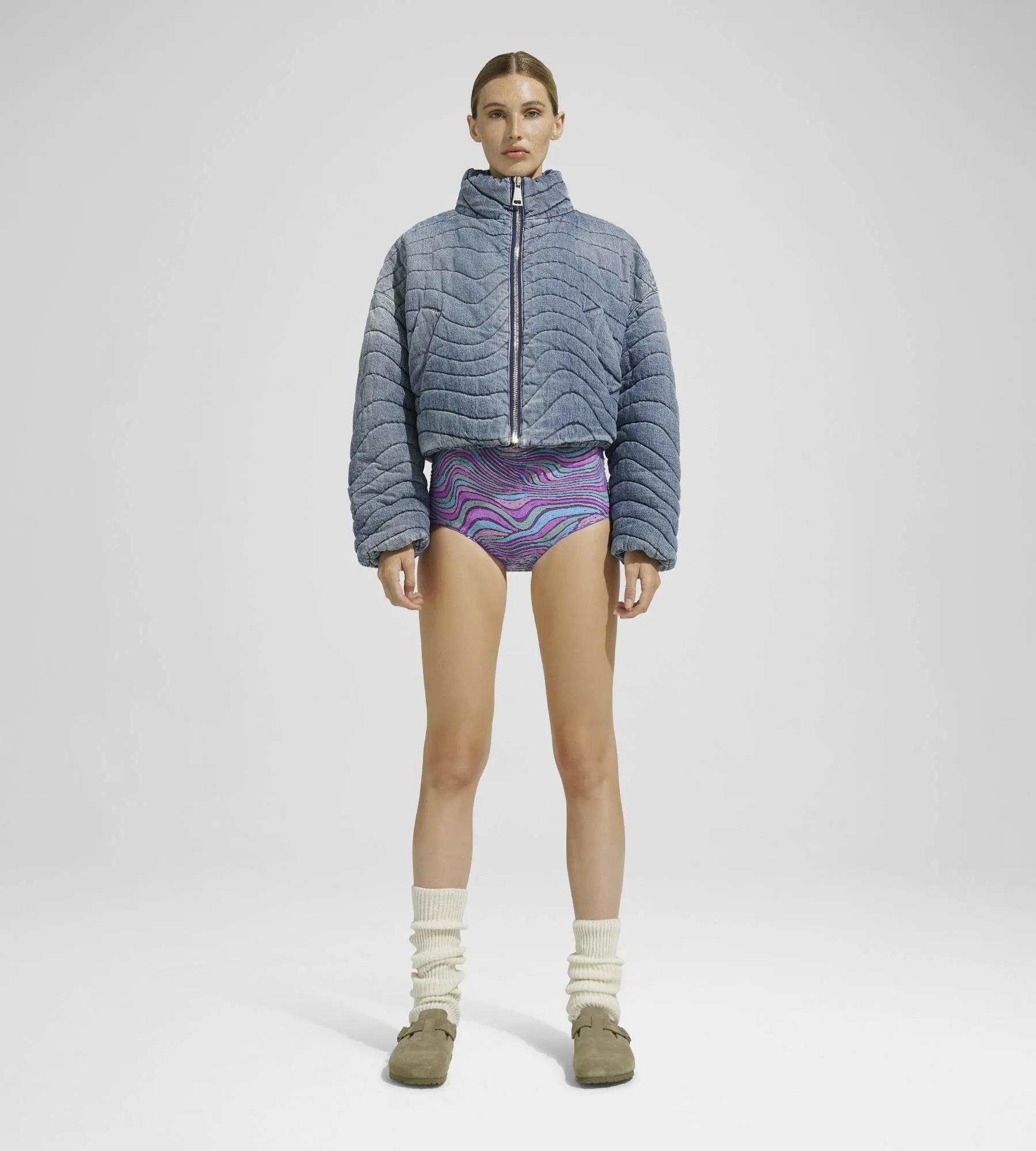 WAVE JOY CROPPED DENIM