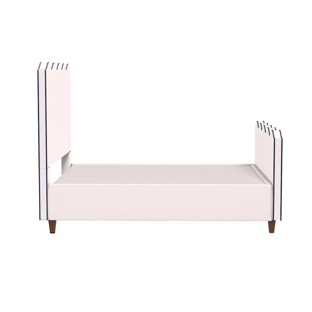 Wave Platform Bed with Footboard