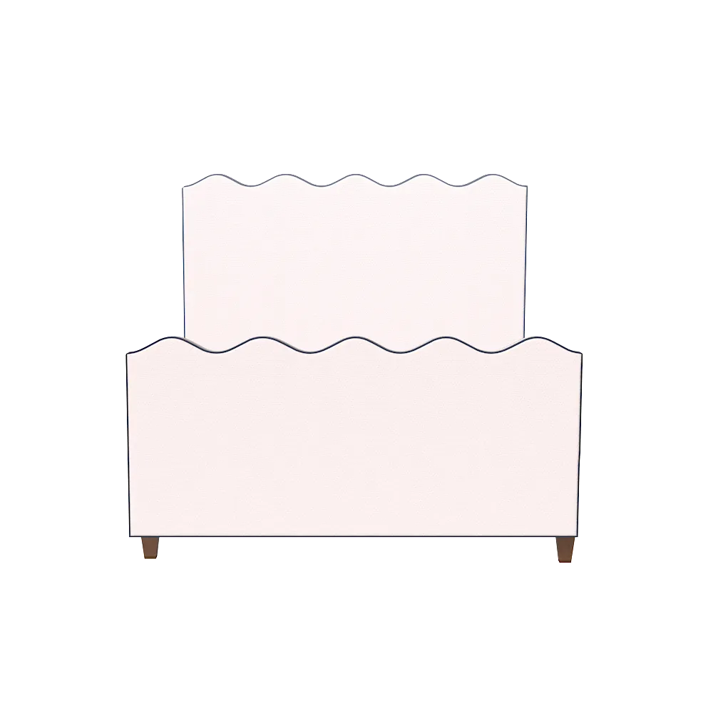 Wave Platform Bed with Footboard