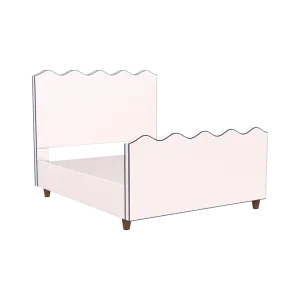 Wave Platform Bed with Footboard