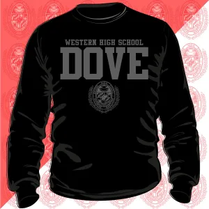 Western |  3D Puff INK ALL Black unisex sweatshirt -DK-