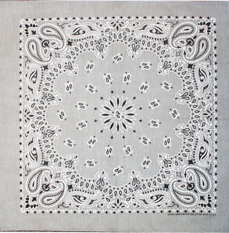 Western Express Traditional Standard Size Paisley Bandana