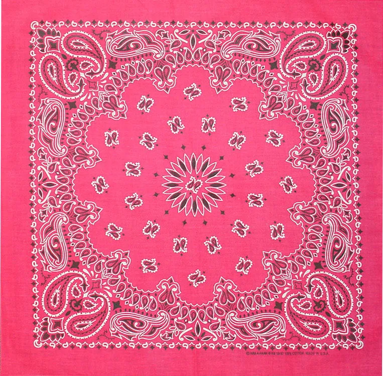 Western Express Traditional Standard Size Paisley Bandana