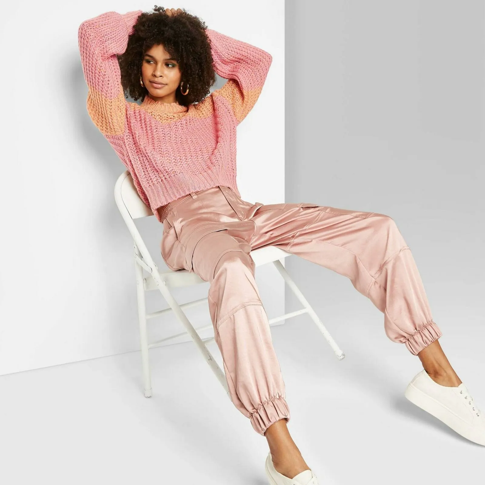Wild Fable Women's Long Sleeve Mock Turtleneck Ombre Sweater