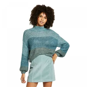 Wild Fable Women's Long Sleeve Mock Turtleneck Ombre Sweater