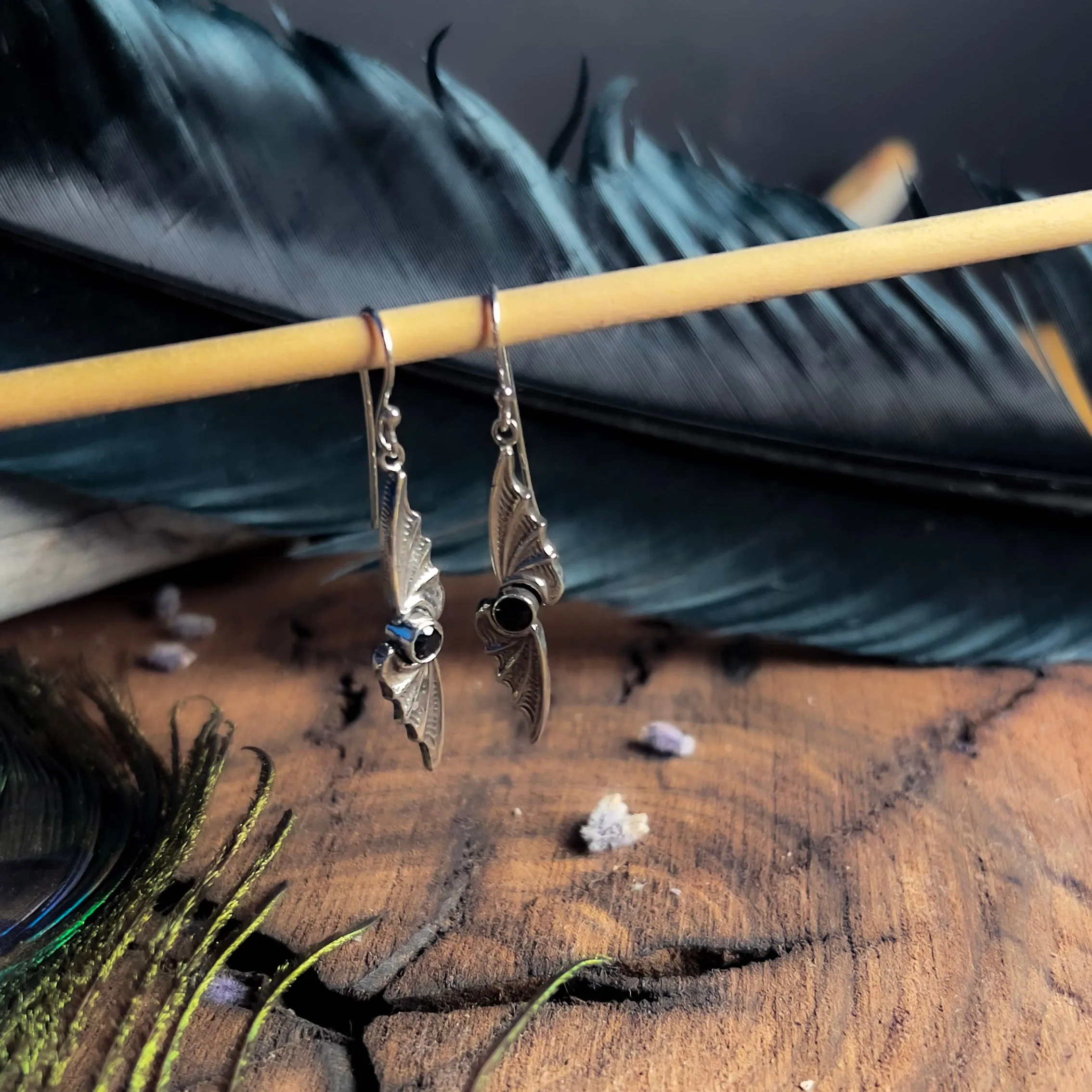Wing in Stone Earrings