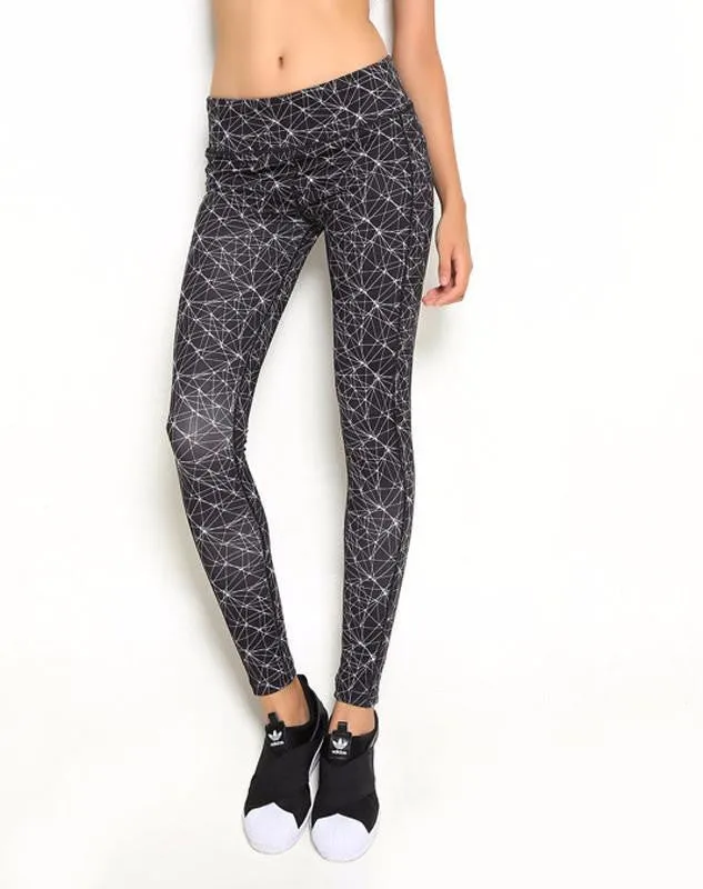 Women Push-up Sporting Leggings Print Fashion Patchwork Elastic Skinny Fitness Leggings Sporting Clothing For Women