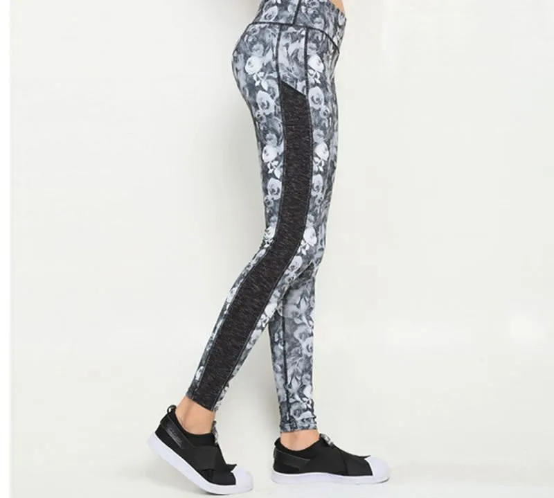Women Push-up Sporting Leggings Print Fashion Patchwork Elastic Skinny Fitness Leggings Sporting Clothing For Women