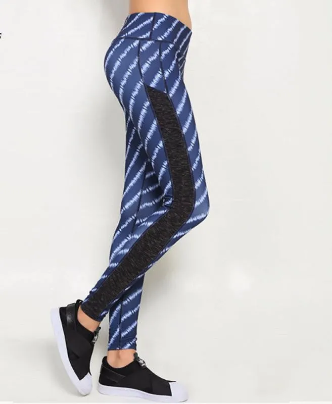 Women Push-up Sporting Leggings Print Fashion Patchwork Elastic Skinny Fitness Leggings Sporting Clothing For Women