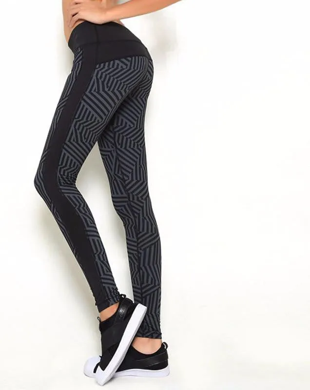Women Push-up Sporting Leggings Print Fashion Patchwork Elastic Skinny Fitness Leggings Sporting Clothing For Women