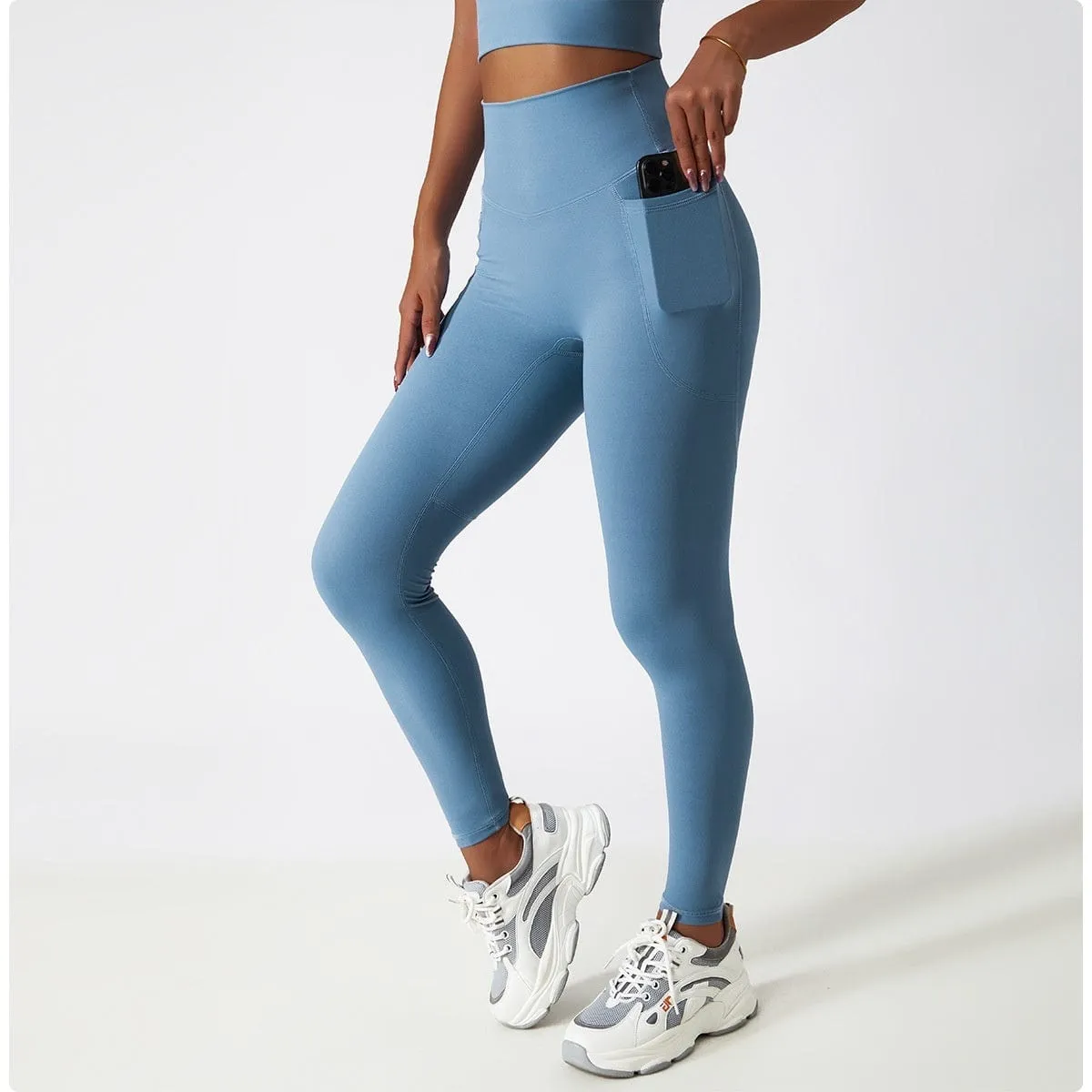 Women's Quick-drying High Waist Hip Lift Slim Fitness Pants