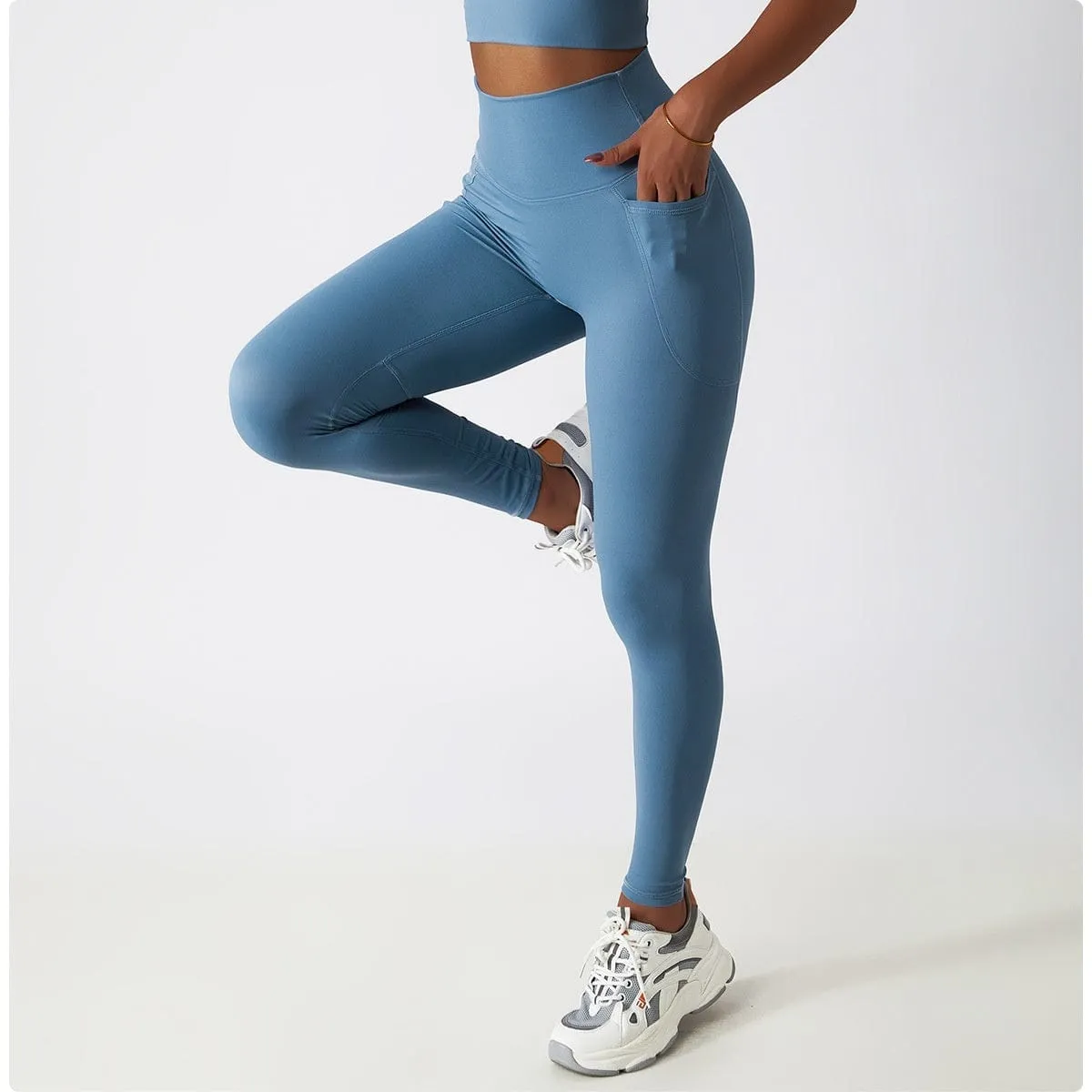 Women's Quick-drying High Waist Hip Lift Slim Fitness Pants