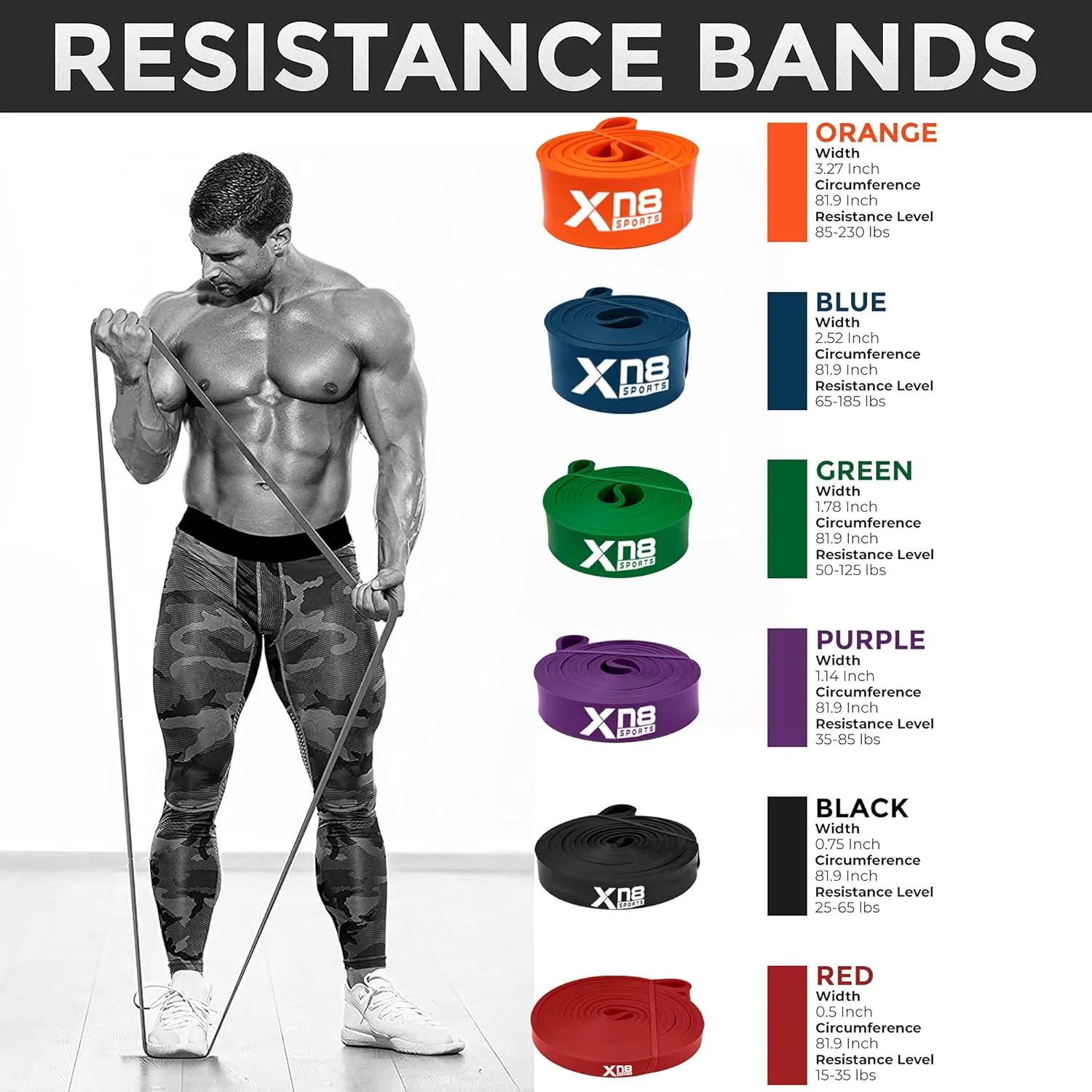 Xn8 Resistance Bands Dual Layer