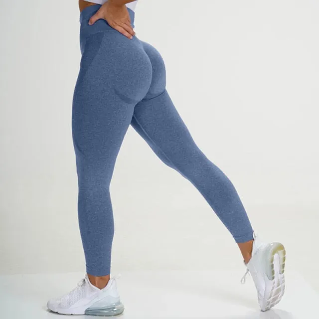 Yoga Leggings Women Yoga Pants Push Up High Waist Seamless Fitness Running Jogging Sports Trouser Running Gym Pant Girls Leggins