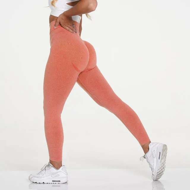 Yoga Leggings Women Yoga Pants Push Up High Waist Seamless Fitness Running Jogging Sports Trouser Running Gym Pant Girls Leggins