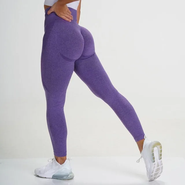 Yoga Leggings Women Yoga Pants Push Up High Waist Seamless Fitness Running Jogging Sports Trouser Running Gym Pant Girls Leggins