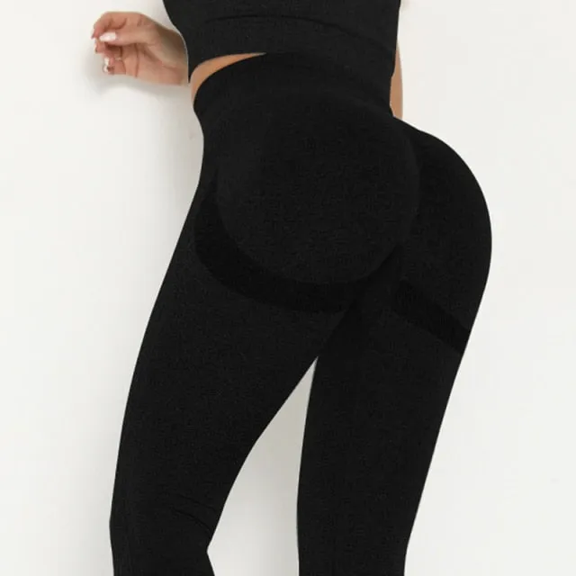 Yoga Leggings Women Yoga Pants Push Up High Waist Seamless Fitness Running Jogging Sports Trouser Running Gym Pant Girls Leggins