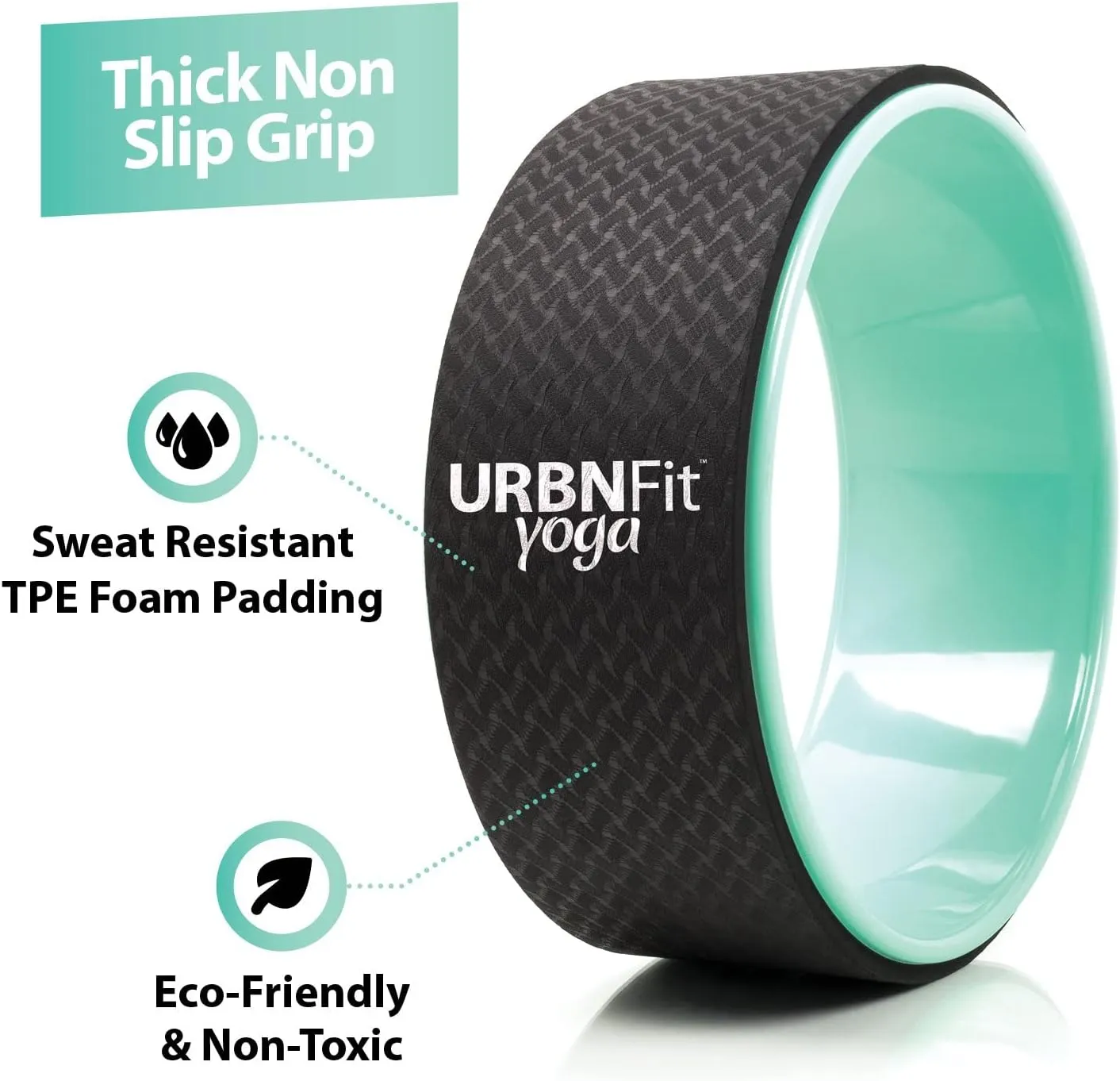 Yoga Wheel - 12-Inch Roller Designed for Stretching & Flexibility