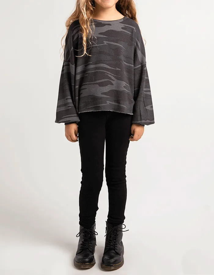 Z Supply Girls Mayori Camo Pullover
